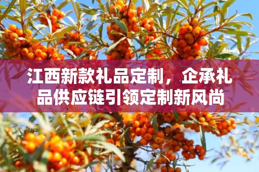 江西新款礼品定制，企承礼品供应链引领定制新风尚