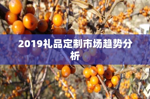 2019礼品定制市场趋势分析